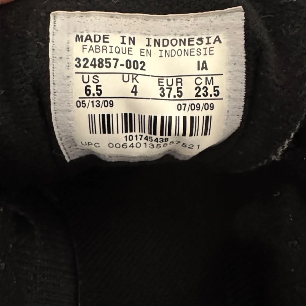 Nike Eclipse Herringbone Black and Gray Sneakers Women’s Size 6.5 GUC